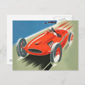 Postkarten für Vintages Auto (Vorne/Hinten)