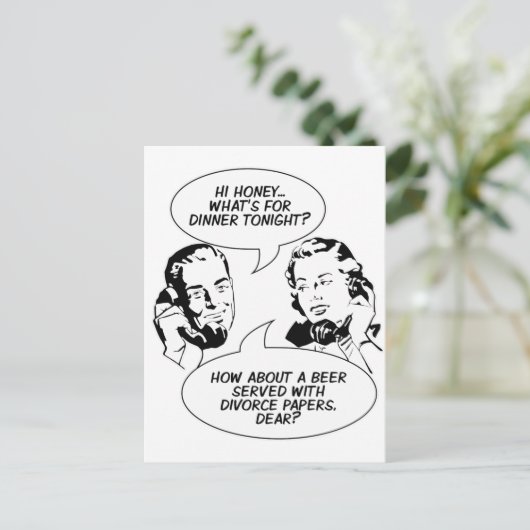 Postkarten für weiblichen Spaß (Stehend Vorderseite)