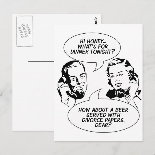 Postkarten für weiblichen Spaß (Vorne/Hinten)