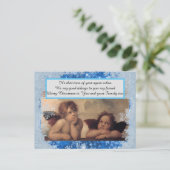 Postkarten für WeihnachtsAngels (Stehend Vorderseite)