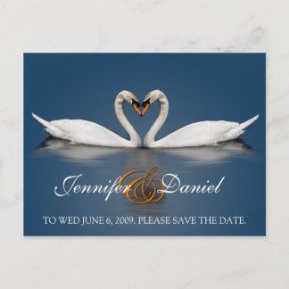 Postkarten Geschenke Liebe Swans