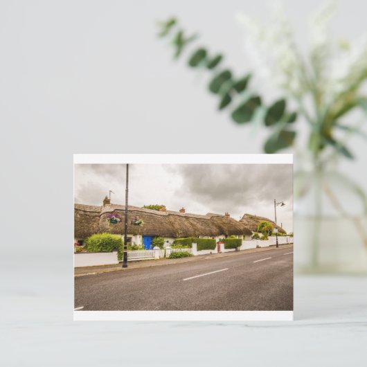 Postkarten "Gestrickte Hütten, Irland" (Stehend Vorderseite)