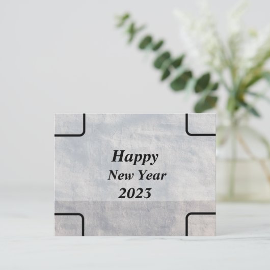 Postkarten glücklich Neues Jahr (Stehend Vorderseite)