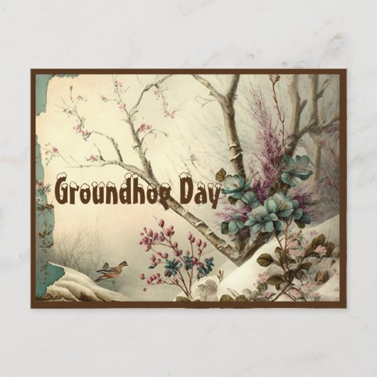 Postkarten Groundhog Day Erinnerungen 2023 (Vorderseite)