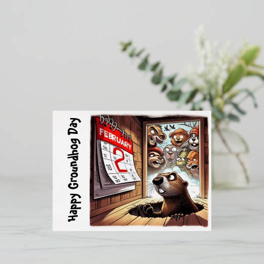 Postkarten Groundhog Day Erinnerungen 2024 (Stehend vorne)