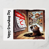 Postkarten Groundhog Day Erinnerungen 2024 (Vorderseite)