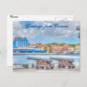 Postkarten-Grüße aus Curacao Postkarte (Vorne/Hinten)