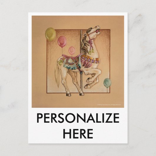 Postkarten - Happy Horse Carousel (Vorderseite)