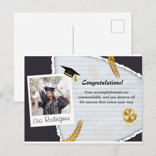 Postkarten Herzlichen Glückwunsch! (Vorne/Hinten)