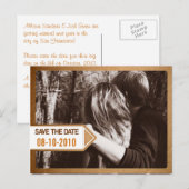 Postkarten-Hinweis Save the Date Karte (Vorne/Hinten)