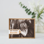 Postkarten-Hinweis Save the Date Karte (Stehend Vorderseite)
