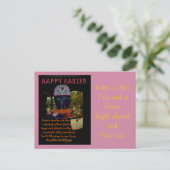 Postkarten-Horizontalvorlage Frohe Ostern Feiertagspostkarte (Stehend Vorderseite)