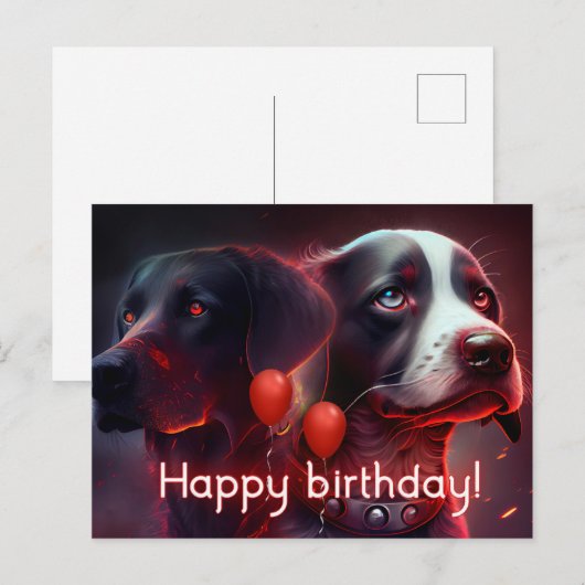 Postkarten Hund (Vorne/Hinten)