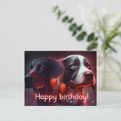 Postkarten Hund (Stehend Vorderseite)