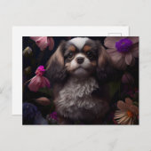 Postkarten Hund Fleur (Vorne/Hinten)