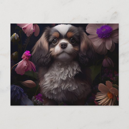 Postkarten Hund Fleur (Vorderseite)