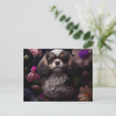 Postkarten Hund Fleur (Stehend Vorderseite)