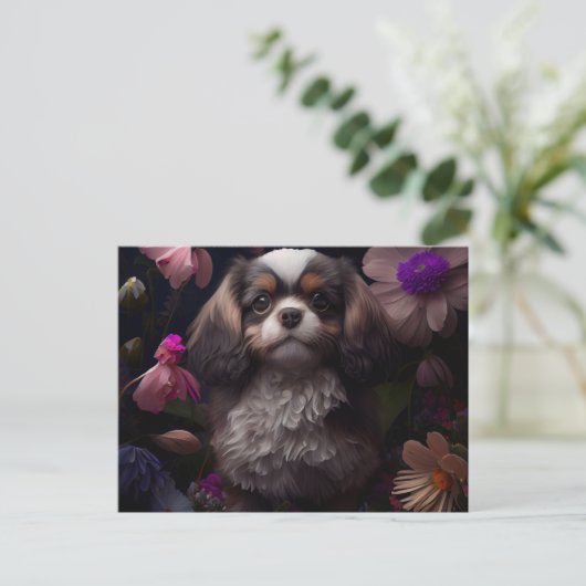Postkarten Hund Fleur (Stehend Vorderseite)