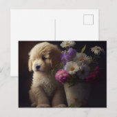 Postkarten Hund Fleur (Vorne/Hinten)