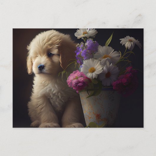Postkarten Hund Fleur (Vorderseite)