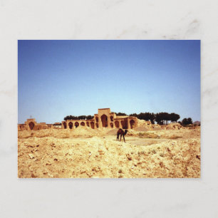 Postkarten-Kamele auf der alten Seidenstraße Khora Postkarte