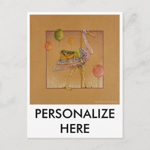 Postkarten - Karussell-Storch