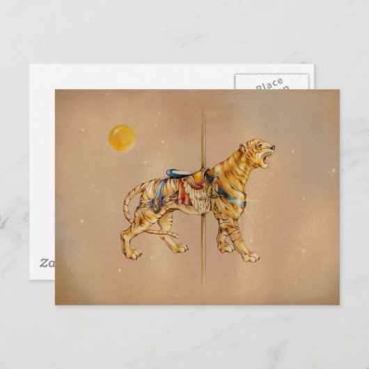 Postkarten - Karussell Tiger (Vorne/Hinten)