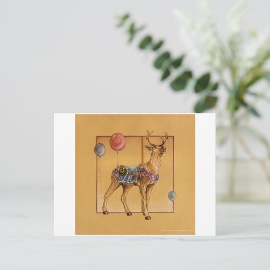 Postkarten - Karussellinde oder Elch (Stehend Vorderseite)