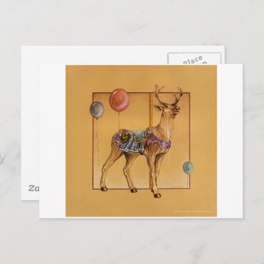Postkarten - Karussellinde oder Elch (Vorne/Hinten)