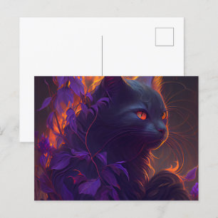 Postkarten Katze Mauve