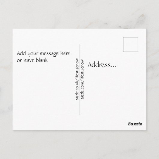 Postkarten - Kitten und Hummingbird (Rückseite)