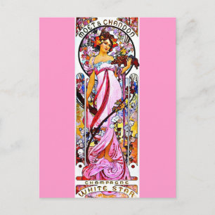 Postkarten-Klassiker/Retro-Alphonse Mucha 60 Postkarte