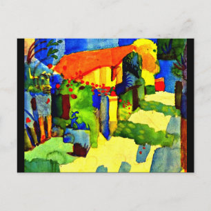 Postkarten-Klassiker/Retro Art-August Macke 5 Postkarte