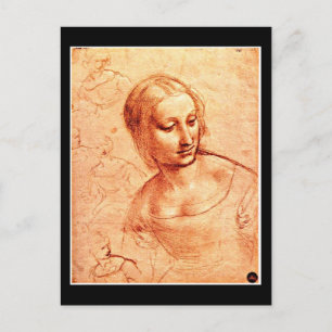 Postkarten-Klassiker/Vintage-Leonardo da Vinci 6 Postkarte