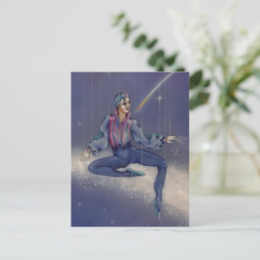 Postkarten - kosmischer Pantomime (Stehend Vorderseite)