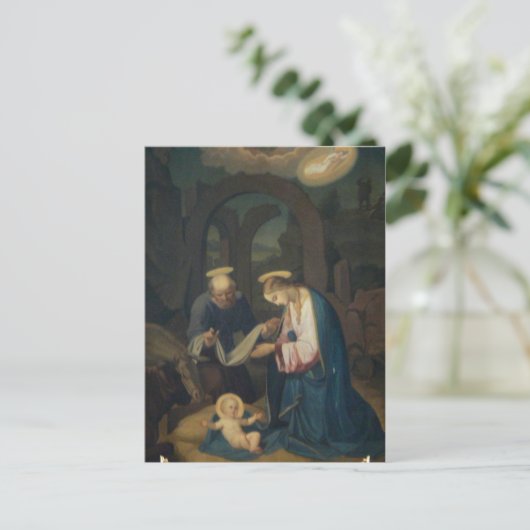 Postkarten (Leer/Benutzerdefiniert): Geburt Christ (Stehend Vorderseite)