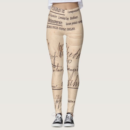 Postkarten-Leggings Leggings (Vorderseite)