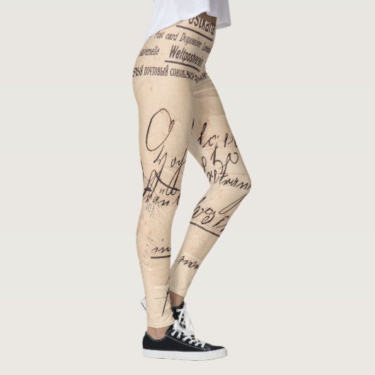Postkarten-Leggings Leggings (Rechts)