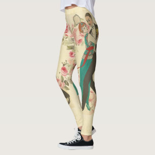 Postkarten-Leggings Leggings