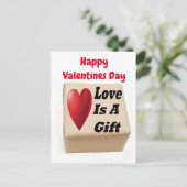 Postkarten-Liebe ist ein Geschenk Postkarte (Stehend Vorderseite)