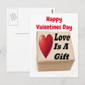 Postkarten-Liebe ist ein Geschenk Postkarte (Vorne/Hinten)