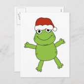 POSTKARTEN-LUSTIGER FROSCH FEIERTAGSPOSTKARTE (Vorne/Hinten)