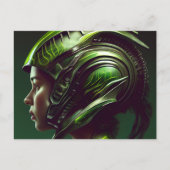 Postkarten Mädchen Futurismus (Vorderseite)