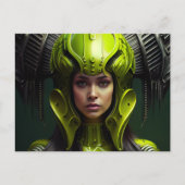 Postkarten Mädchen Futurismus (Vorderseite)