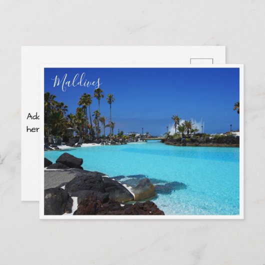 Postkarten - Malediven (Vorne/Hinten)