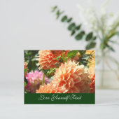 Postkarten Mammogramm Liebe Sie selbst zuerst (Stehend Vorderseite)