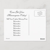 Postkarten Mammogramm Liebe Sie selbst zuerst (Rückseite)