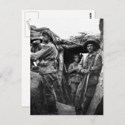 Postkarten mit Diggers in Gallipoli (Vorne/Hinten)