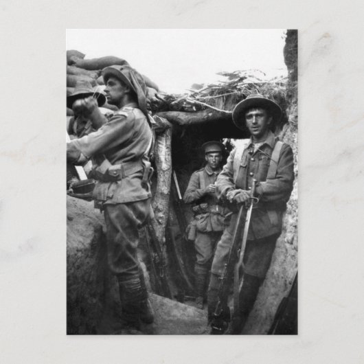 Postkarten mit Diggers in Gallipoli (Vorderseite)