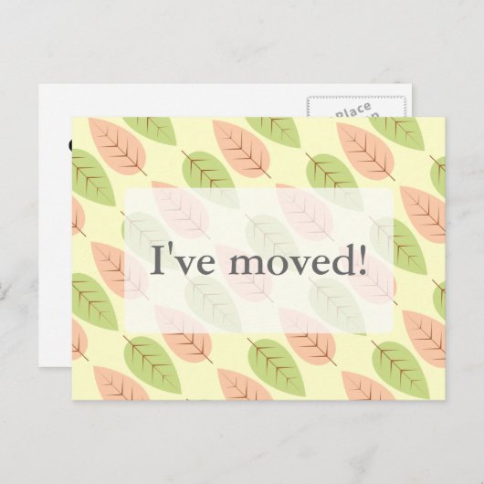 Postkarten mit leerem Druck | Herbstblattgestaltun (Vorne/Hinten)